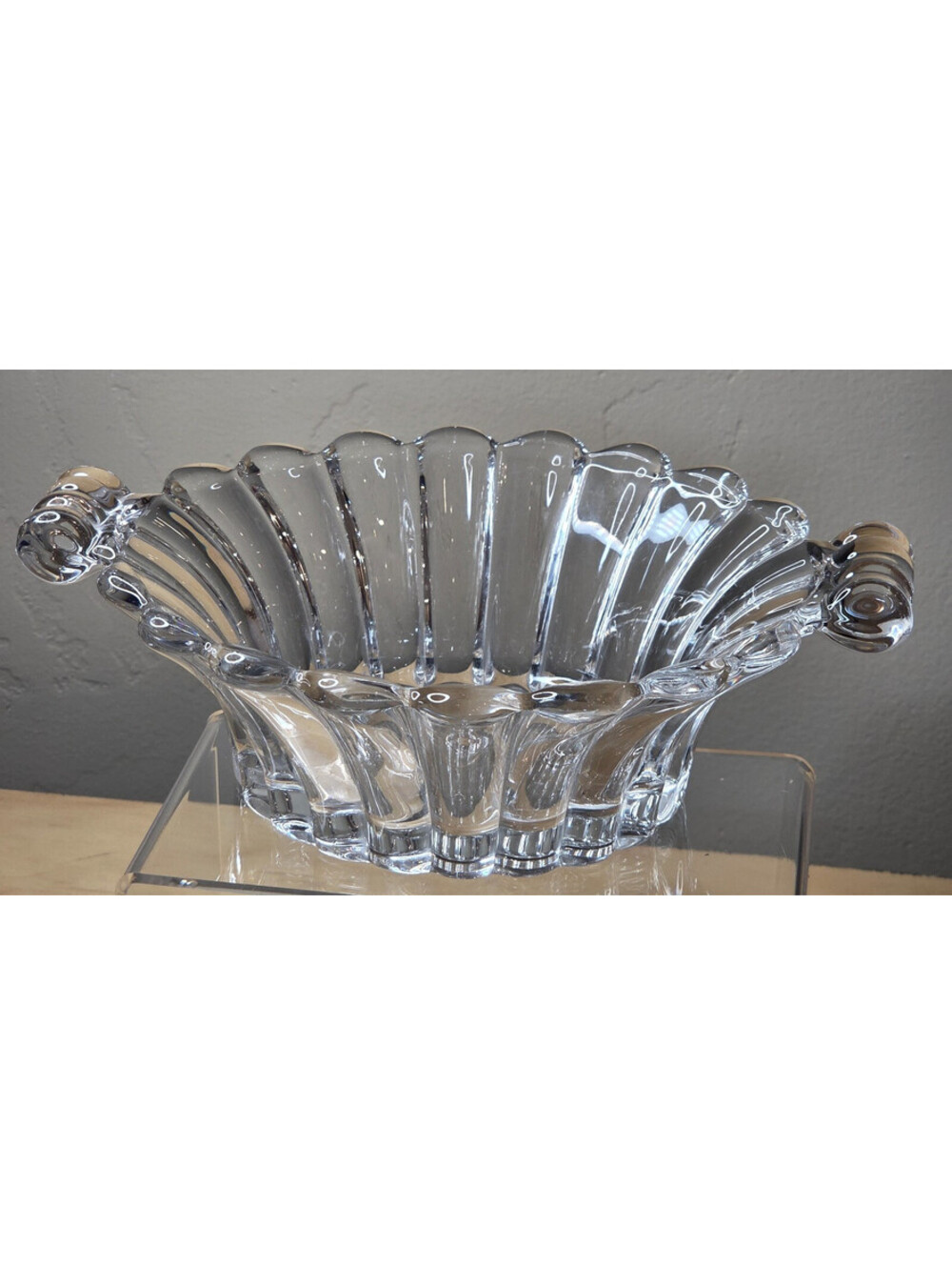 Vintage Heisey Glass Crystolite Mayonnaise Relish Oval Serving Bowl. STUNNING!!